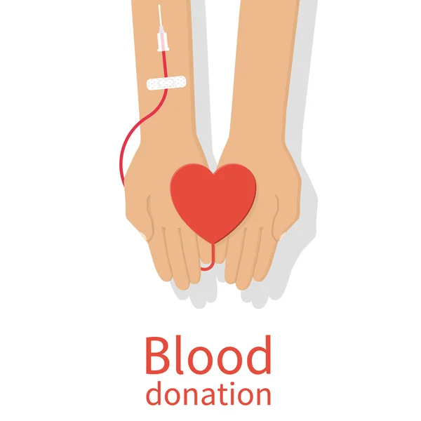 Концепція Донорство крові . — стоковий вектор