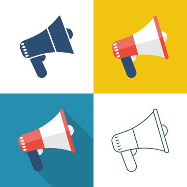 Simge megafon vektör