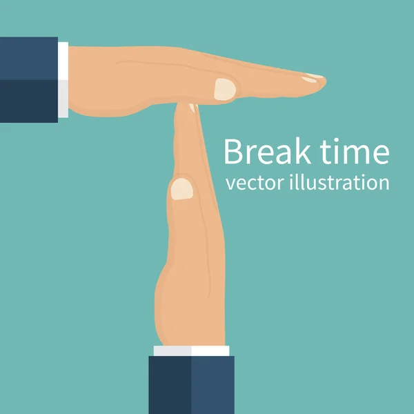 Szünet a munkából — Stock Vector