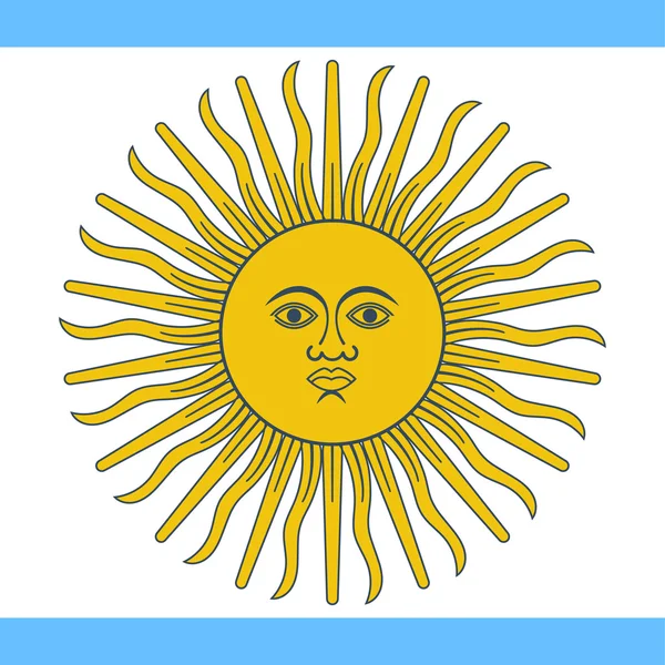 Vektor bendera Argentina - Stok Vektor