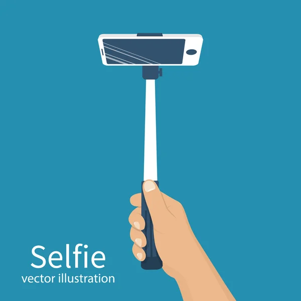 Selfie-Monopodenvektor — Stockvektor