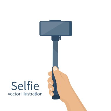 Selfie monopod vektör