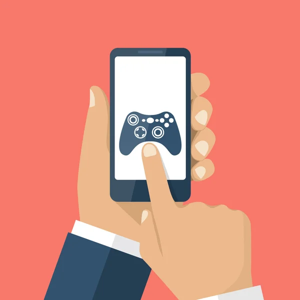 Concetto gioco mobile — Vettoriale Stock