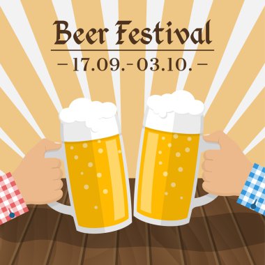Bira festivali vektörü