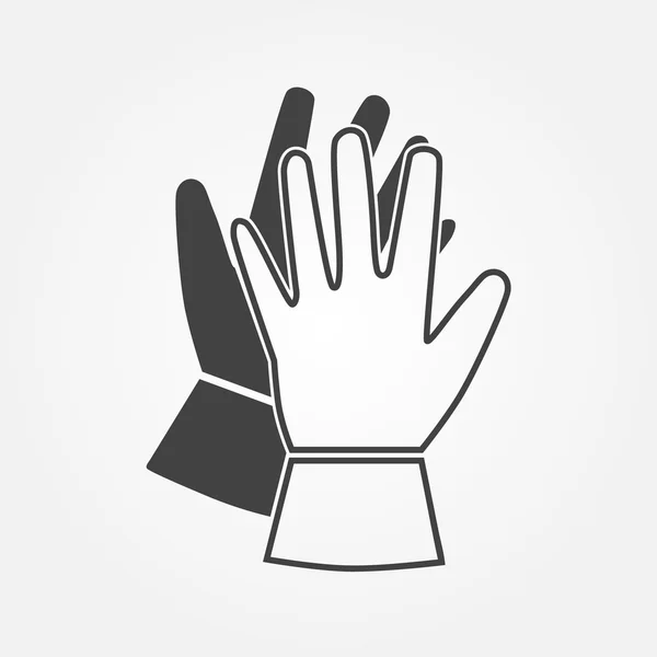 Icono guantes de trabajo — Vector de stock