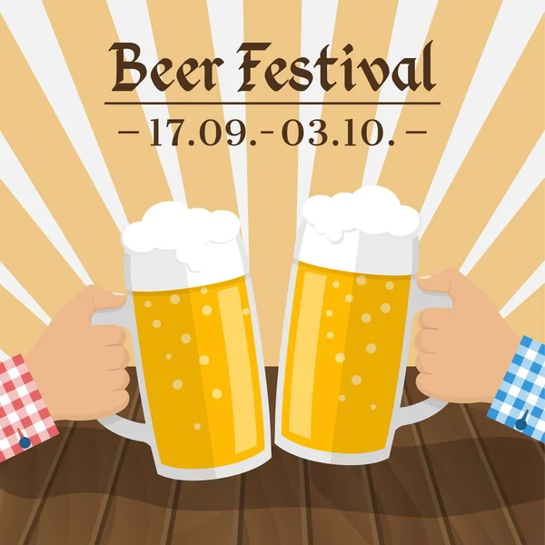 Bierfestival vector — Stockvector