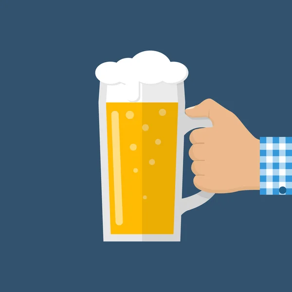 Glas öl, vektor — Stock vektor