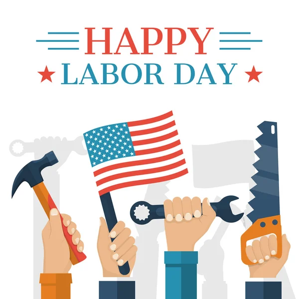Happy Labor day — Stock Vector