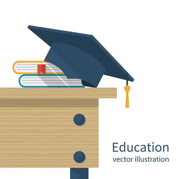 Afstuderen GLB en boeken — Stockvector