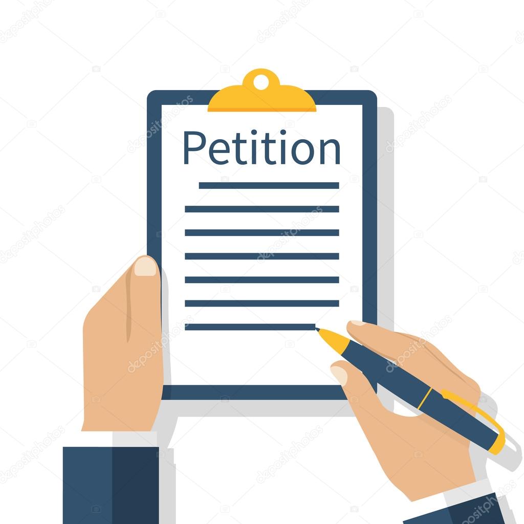 Petition concept, vector