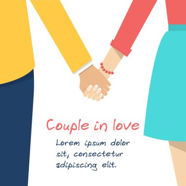 El ele tutuşan çift.