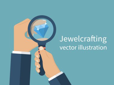 Jewelcrafting kavramı vektör