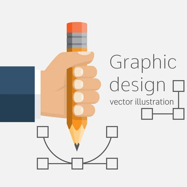 Projeto gráfico, conceito . — Vetor de Stock