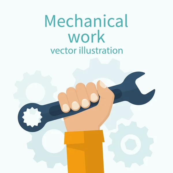 Llave en mano humana — Vector de stock