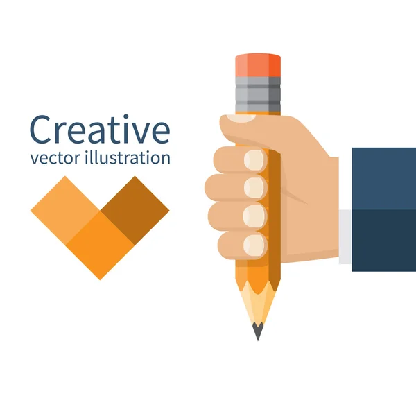 Penna för kreativ ide — Stock vektor