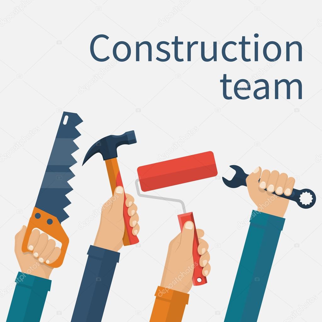 Construction team concept.