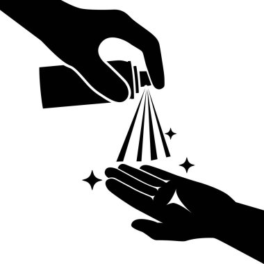 El dezenfeksiyonu için antibakteriyel sprey.