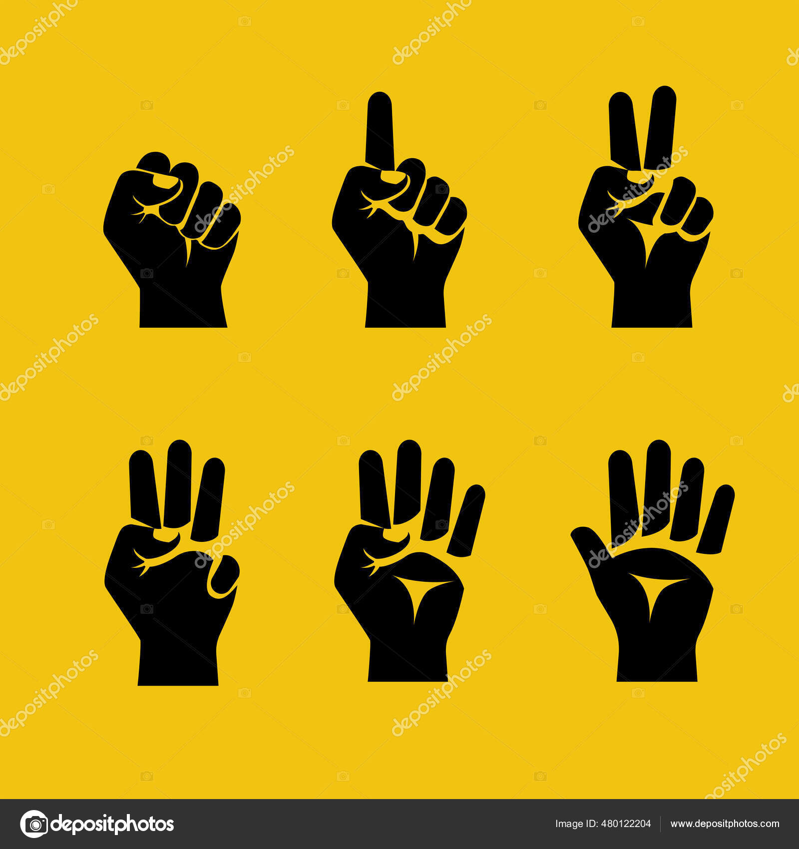 Numbers one two three 1 2 3 Stock Illustration