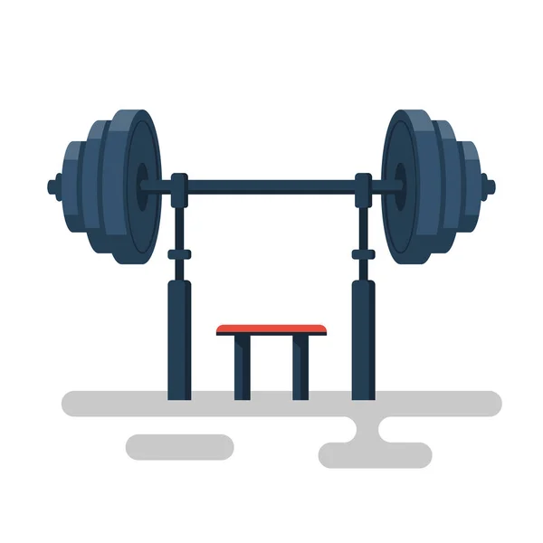 Dumbbell icoon tekenfilm stijl. Vector illustratie plat ontwerp. — Stockvector