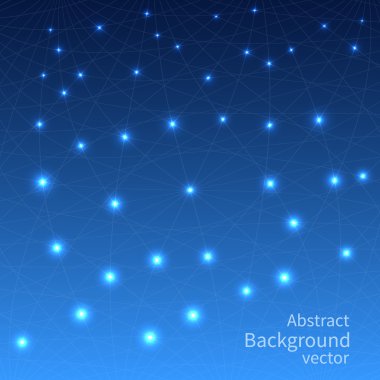 Abstract background vector. Lines on a blue background