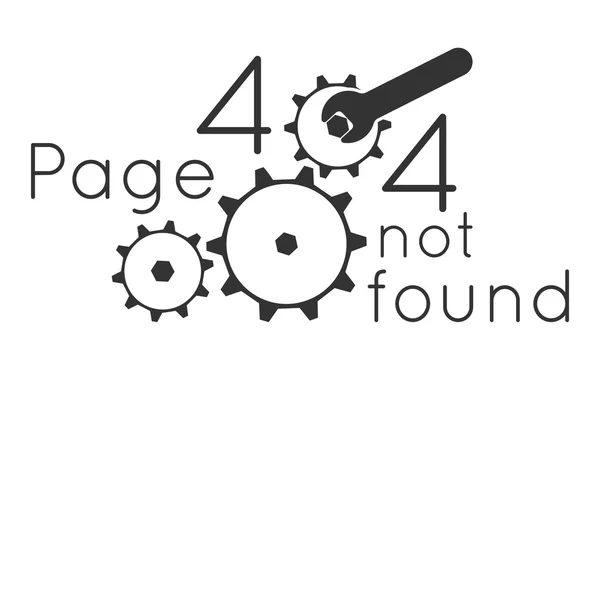 Pagina non trovata Errore 404 — Vettoriale Stock