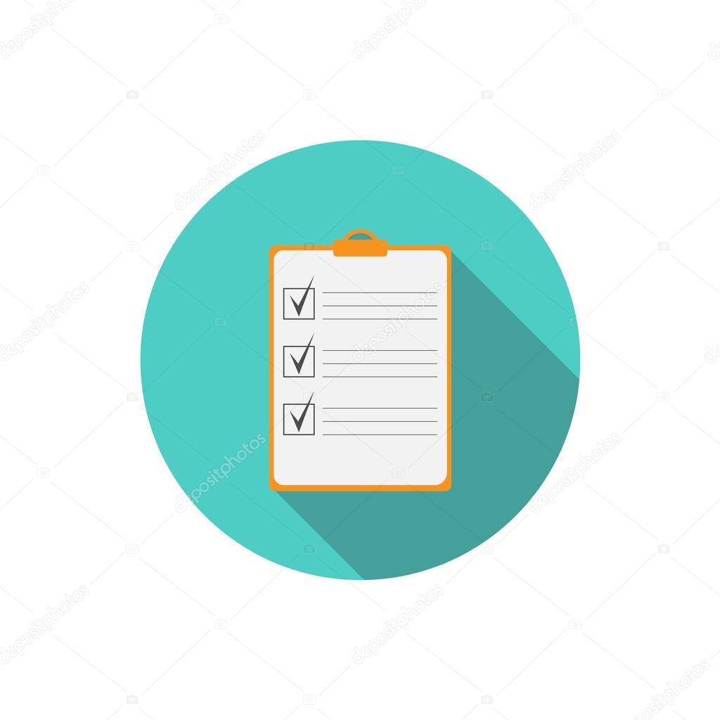 Checklist flat icon