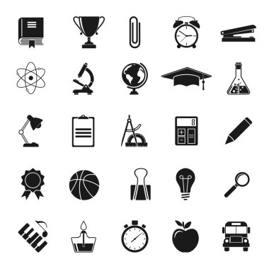 Education icons. Science 