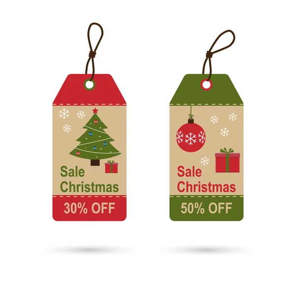 Vánoční prodejní značka — Stockový vektor