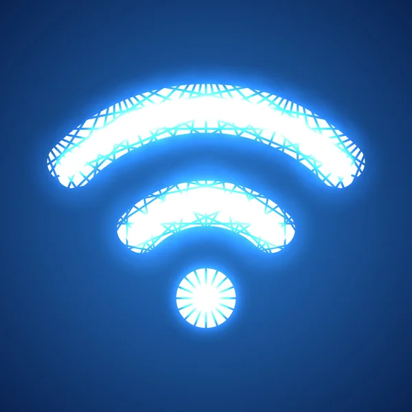 Wi Fi 无线网络符号。矢量图。无线 Ico — 图库矢量图片