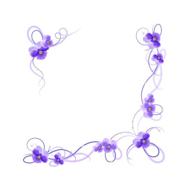 çiçek vektör çerçeve.