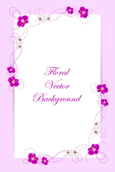 Floral vector achtergrond — Stockvector