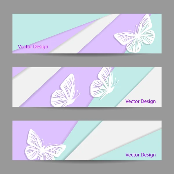 Un conjunto de banners vectoriales — Archivo Imágenes Vectoriales