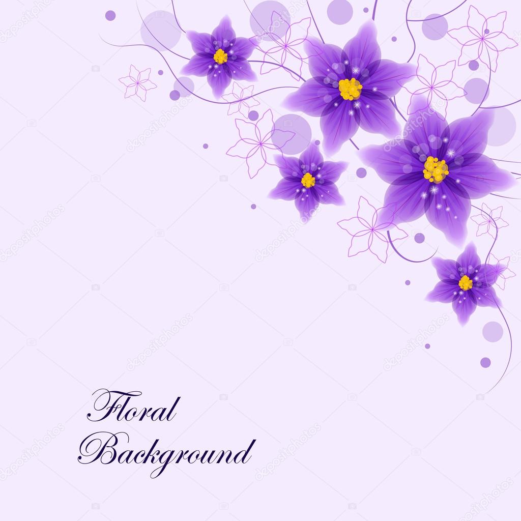 Floral vector background