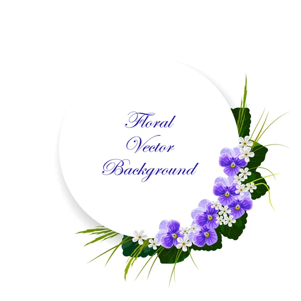 Fundo vetorial floral . — Vetor de Stock