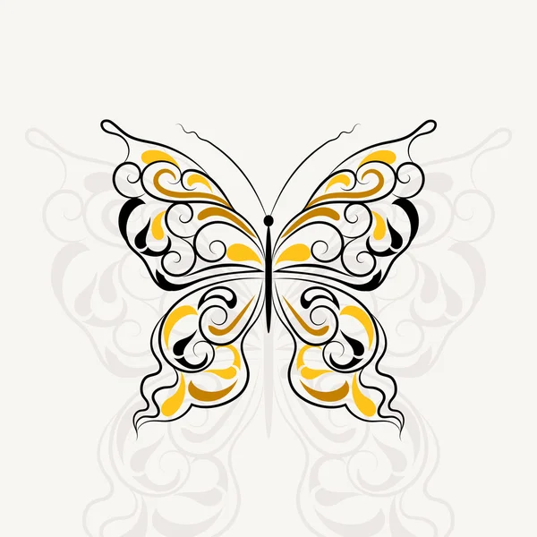 Bir kelebek şeklinde Vintage desen