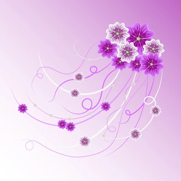 Fondo vector floral . — Vector de stock