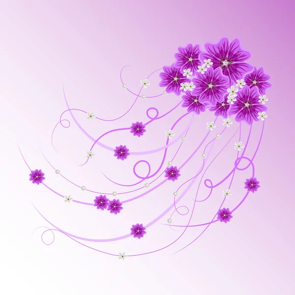 Fondo vector floral . — Vector de stock