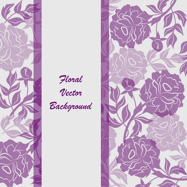 Florales Broschüren-Cover Design — Stockvektor