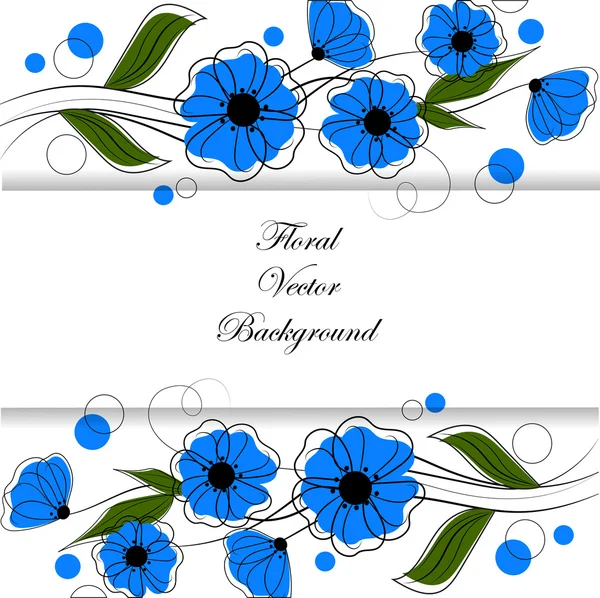 Floral vector achtergrond. — Stockvector