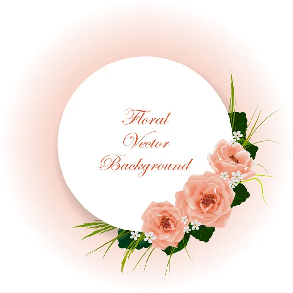 Floral vector achtergrond. — Stockvector