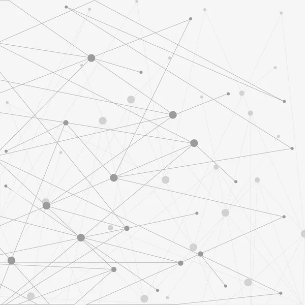 Bağlı çizgiler ve noktalar ile geometrik desen.