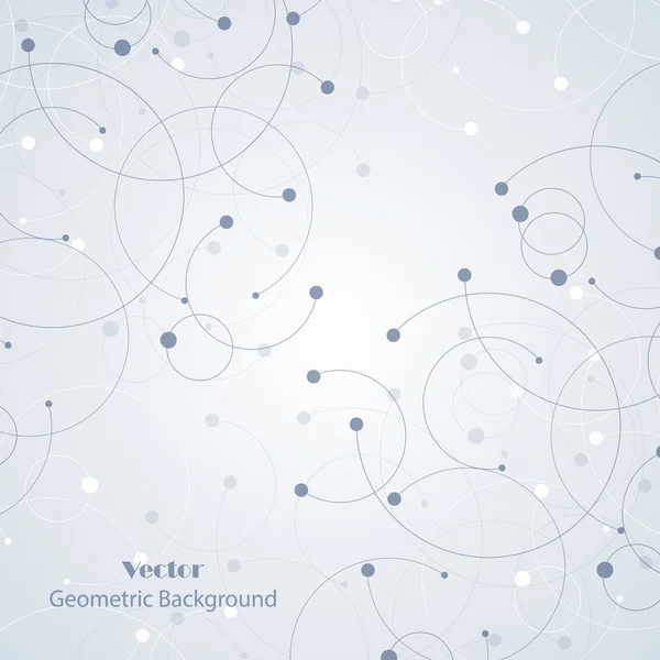 Patrón geométrico con líneas y puntos conectados. — Archivo Imágenes Vectoriales