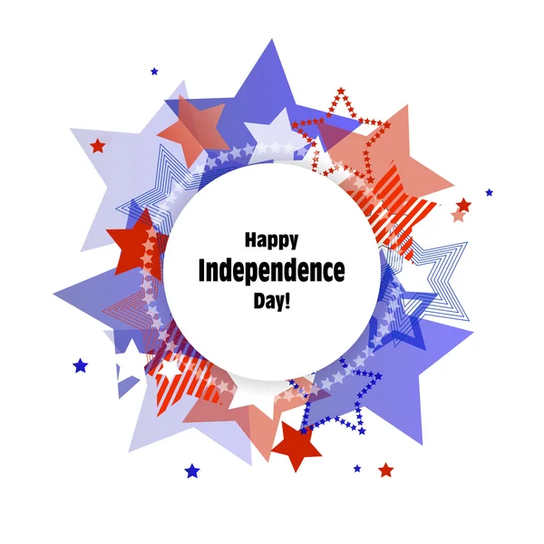 Tarjeta de felicitación feliz día de la independencia. — Vector de stock