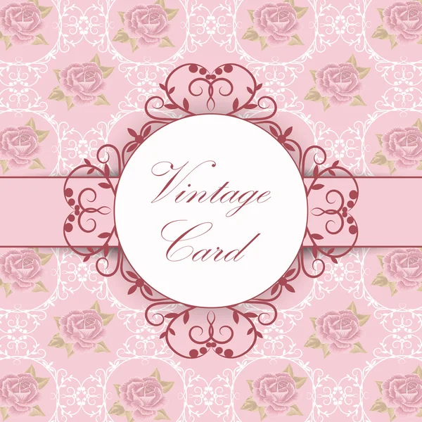 Belle carte vintage — Image vectorielle