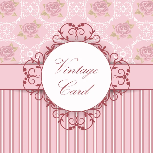 Belle carte vintage — Image vectorielle