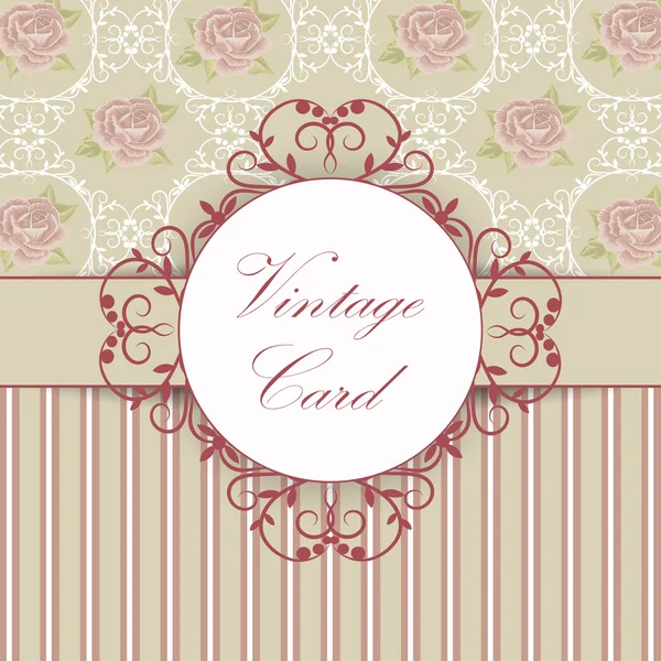 Belle carte vintage — Image vectorielle