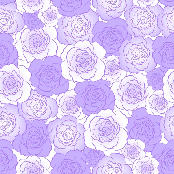 Motif floral sans couture avec des roses — Image vectorielle