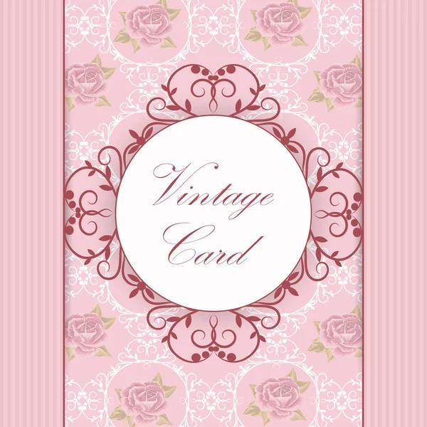 Belle carte vintage — Image vectorielle