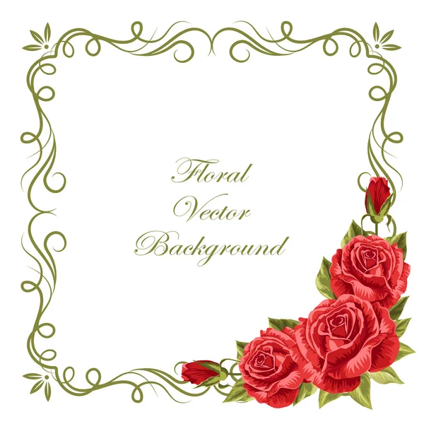Fundo vetorial floral —  Vetores de Stock