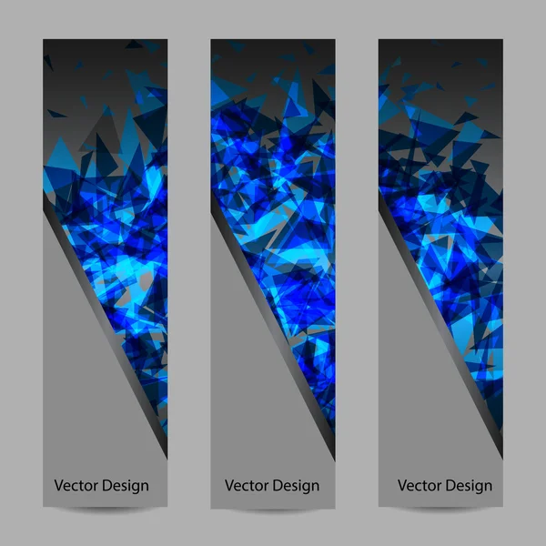 Ensemble de bannières vectorielles verticales — Image vectorielle